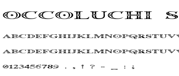 Occoluchi Spread font